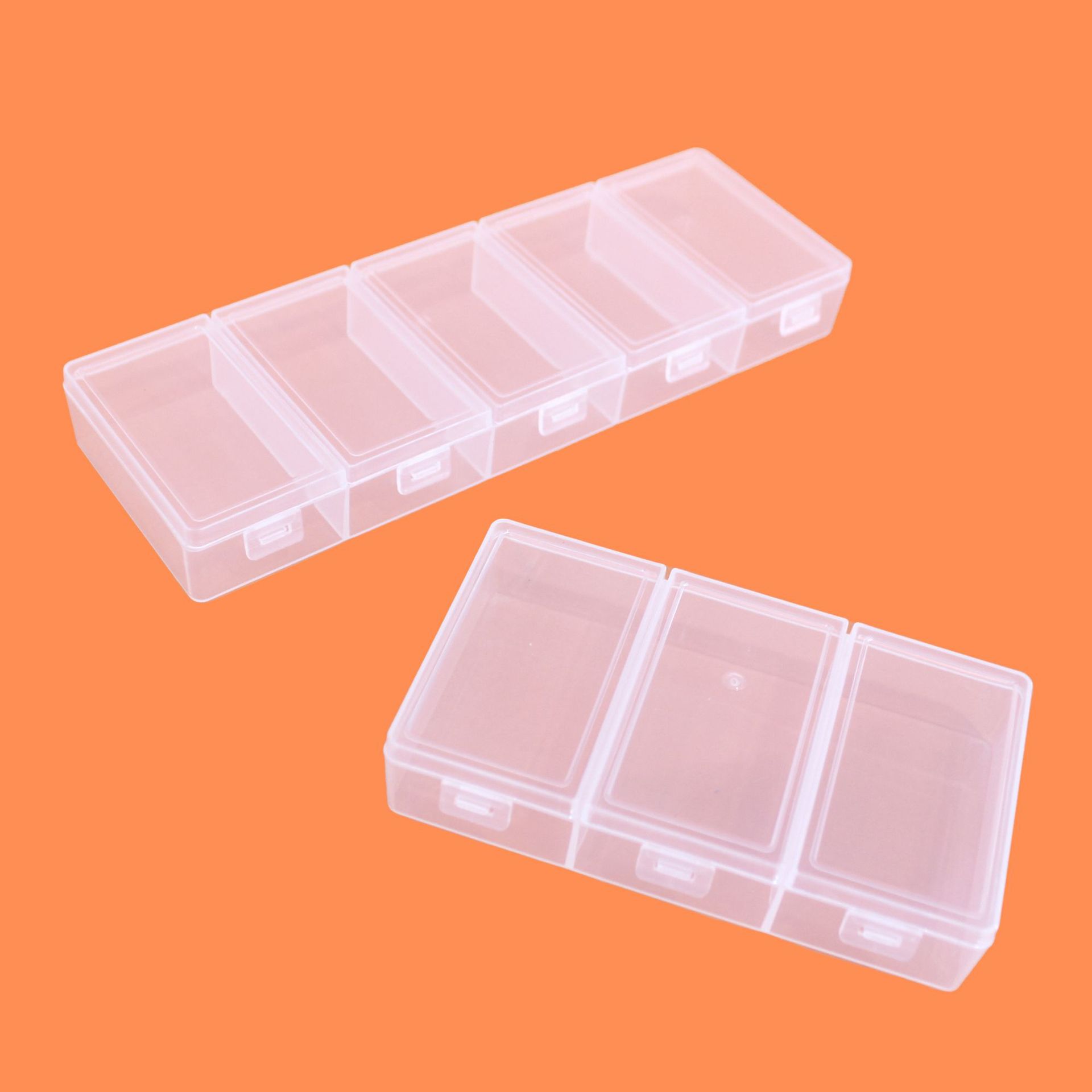 Partition Screen Divider - 3-5 vakjes doorlopende rij transparante plastic