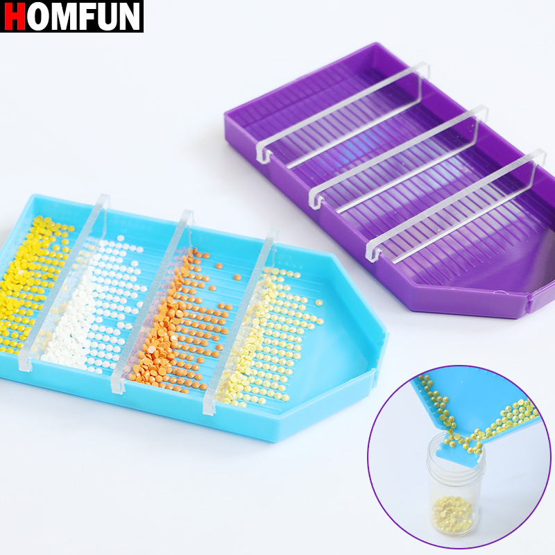 Partition Screen Divider - HOMFUN 3-raster diamantschilderij lade organizer kits