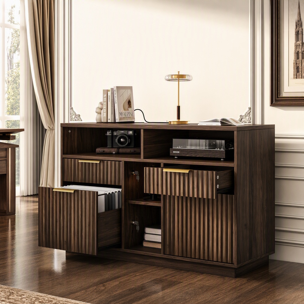 File Cabinet Lateral - Archiefkast met 4 laden, zijdelingse archiefkast