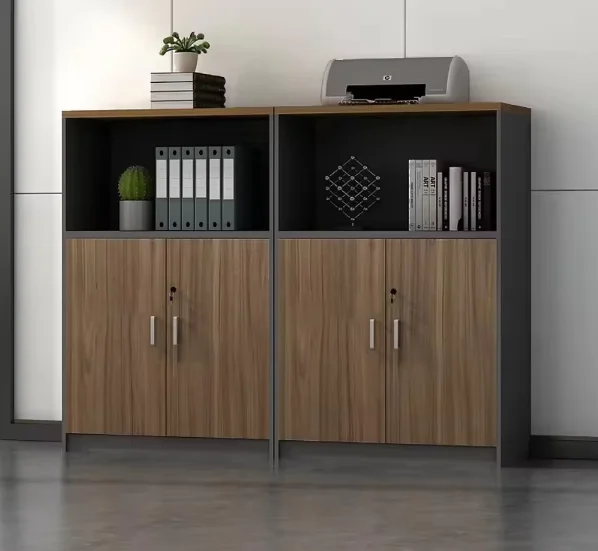 Office Furniture Factory - 2026 Moderne houten vergrendelbare lage mobiele