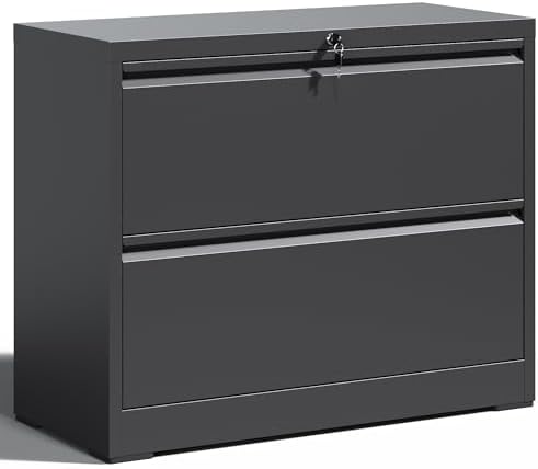 File Cabinet Lateral - Vergrendelbare archiefkast met 2 laden, zware