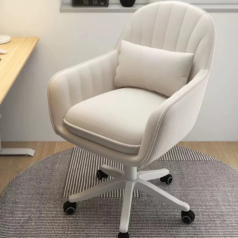 Task Chair Mid Back - Moderne fluwelen thuiskantoorstoel Computer-werkstoel met middenrug