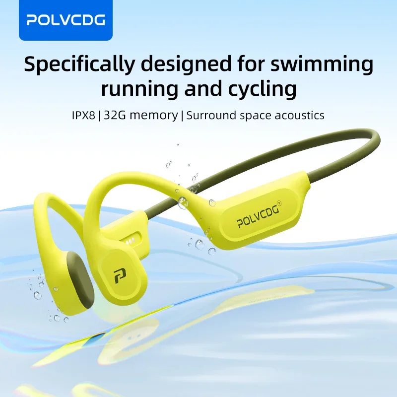 Telephone Headset Office - POLVCDG X9 Beengeleiding Oordopjes voor Zwemmen