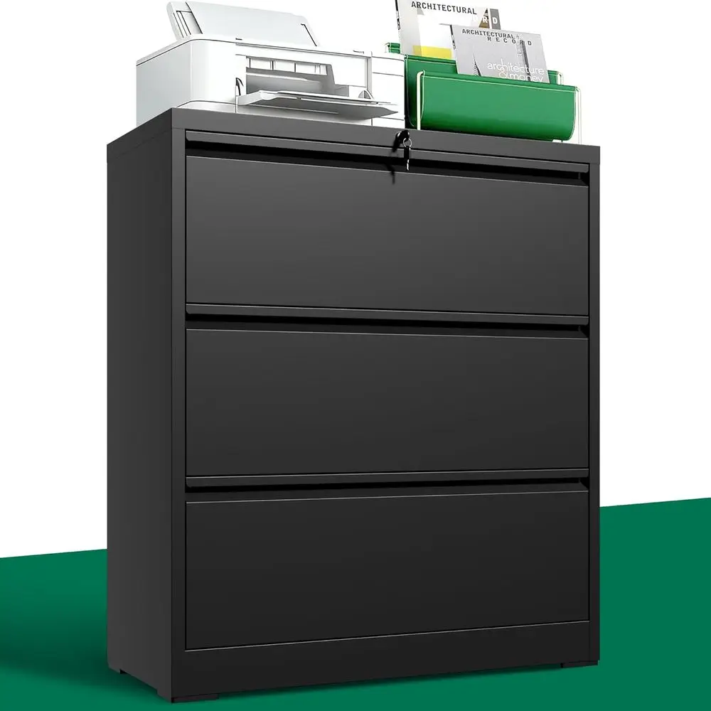 File Cabinet Lateral - Laterale archiefkast met metalen constructie, opbergruimte