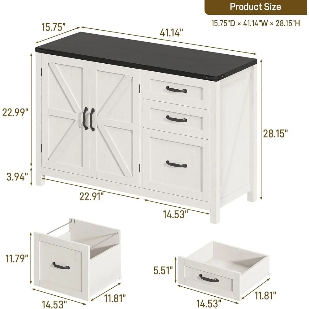 Witte en zwarte A4-formaat arc - File Cabinet Lateral recensie en prijs
