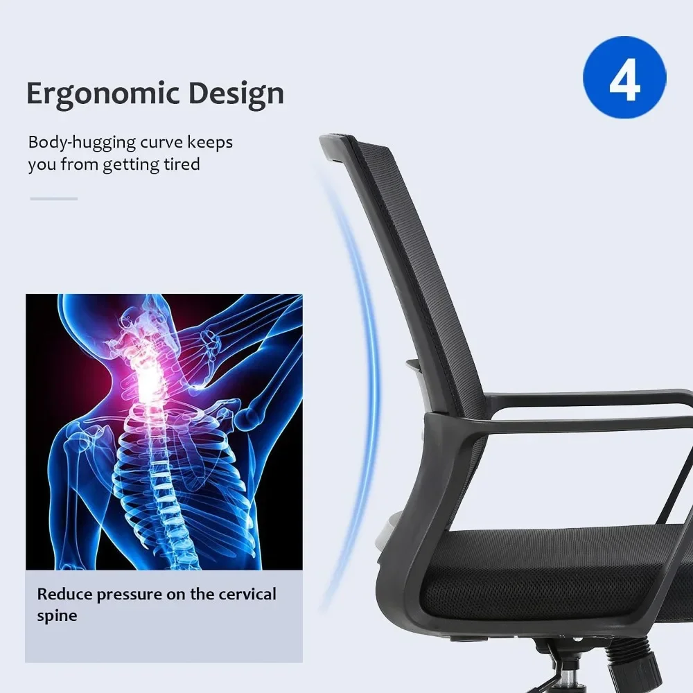 Ergonomische bureaustoel, mesh - Task Chair Mid Back recensie en prijs