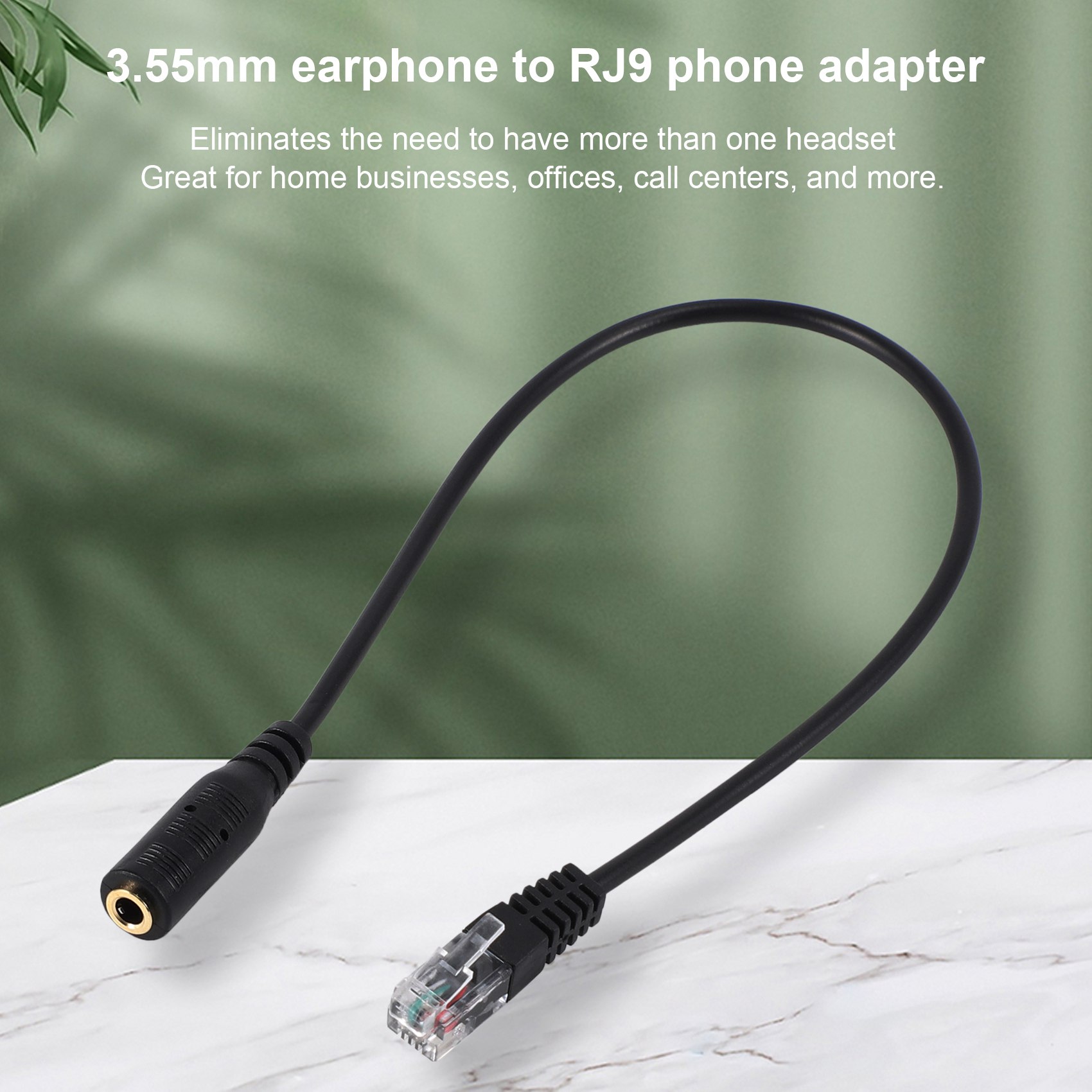 Dec. - 3,5 mm stekker naar RJ9 - Telephone Headset Office recensie en prijs