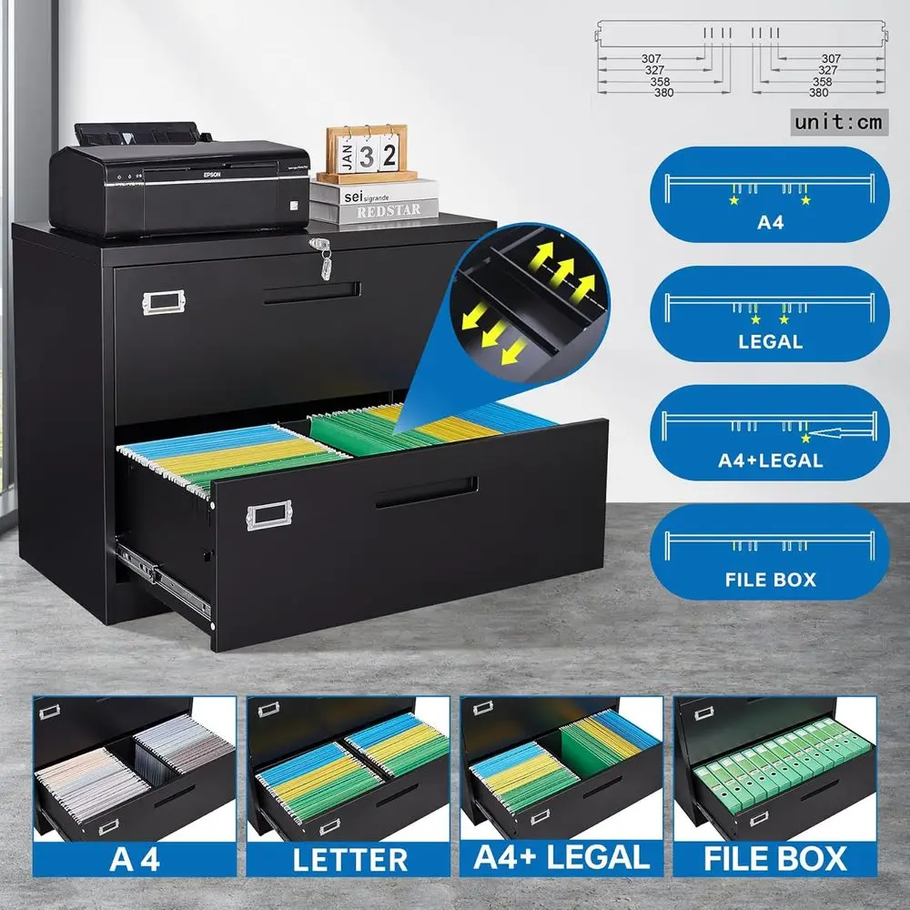 Laterale archiefkast met slot, - File Cabinet Lateral recensie en prijs
