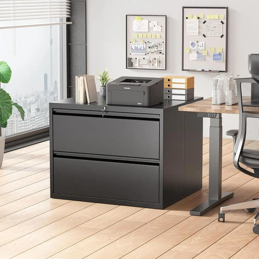 Zwarte zijdelingse archiefkast - File Cabinet Lateral recensie en prijs