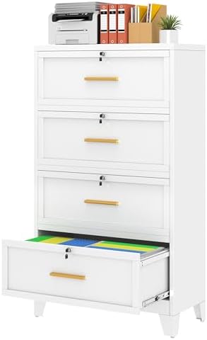 Archiefkast met 4 laden en slo - File Cabinet Lateral recensie en prijs