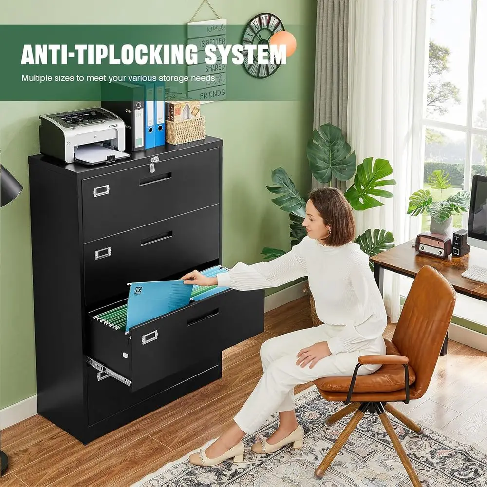 Metalen archiefkast met slot,  - File Cabinet Lateral recensie en prijs