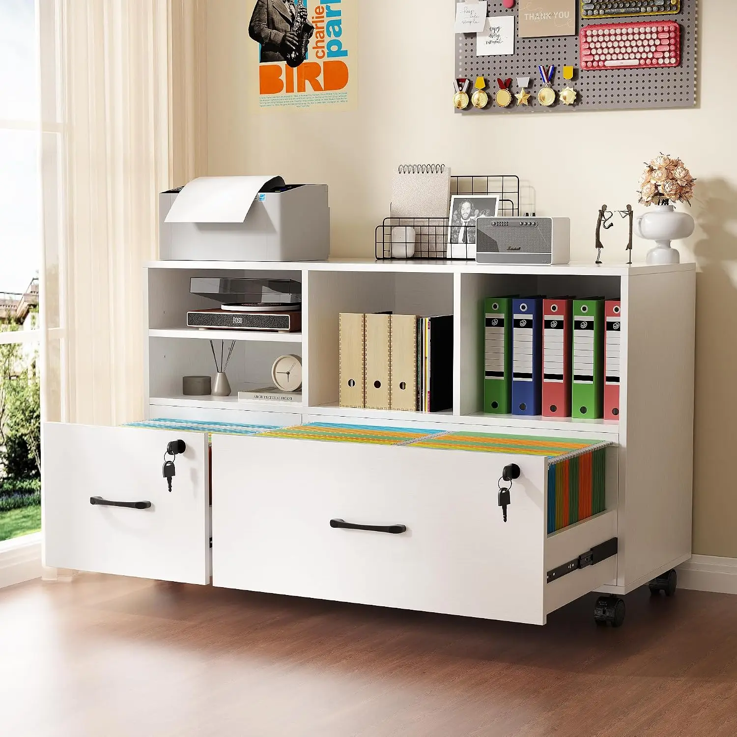 Mobiele zijdelingse archiefkas - File Cabinet Lateral recensie en prijs