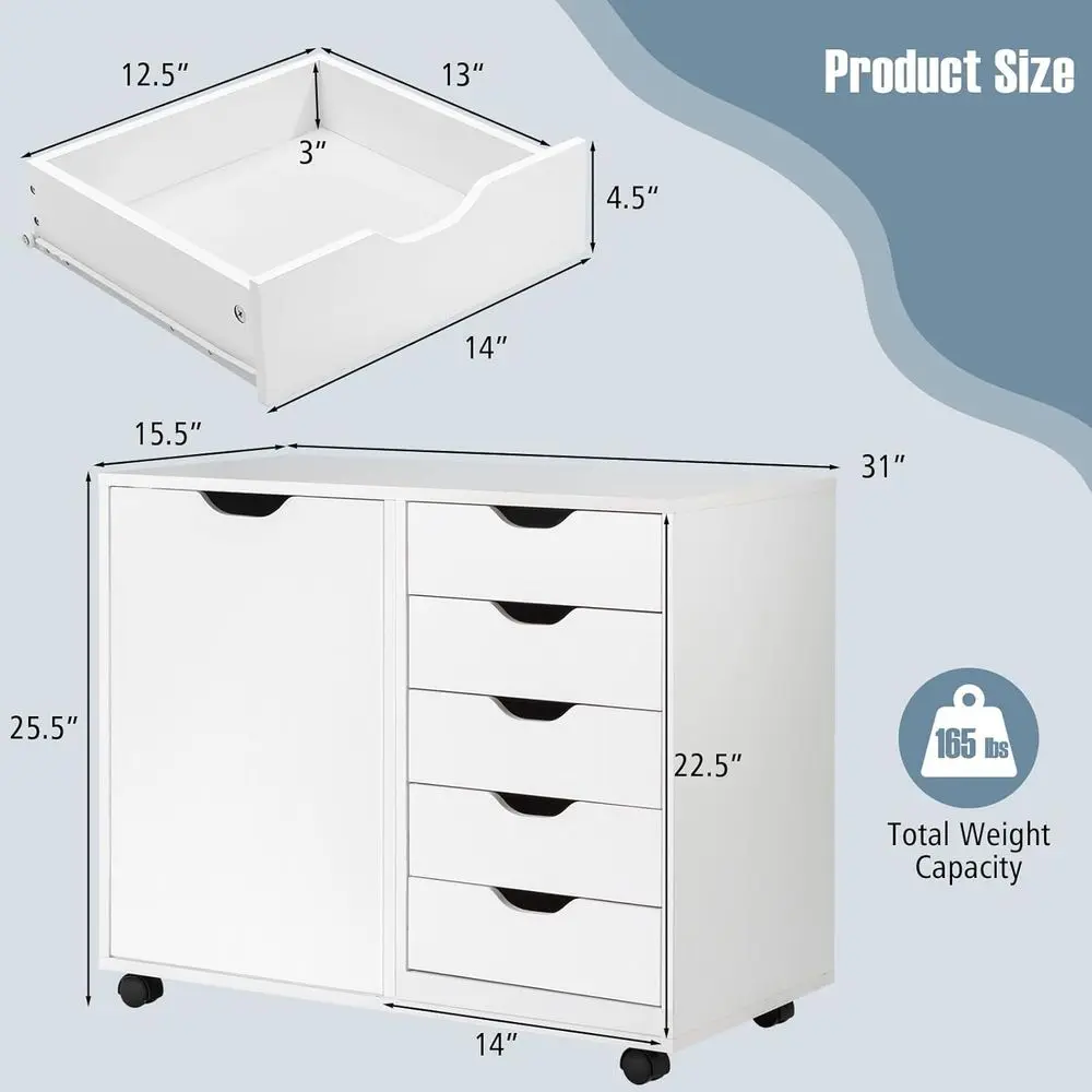 Laterale archiefkast met 5 lad - File Cabinet Lateral recensie en prijs