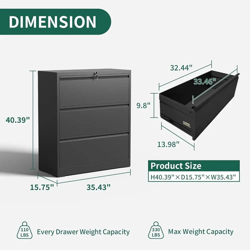 Laterale archiefkast met metal - File Cabinet Lateral recensie en prijs