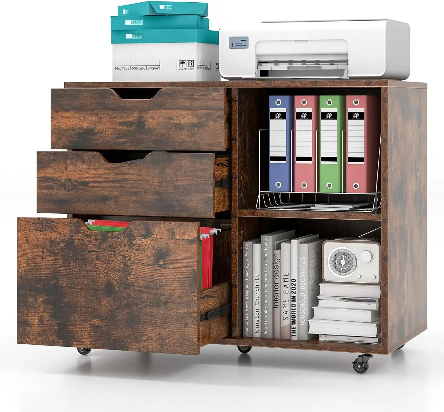 3-ladenkast, mobiele printerst - File Cabinet Lateral recensie en prijs