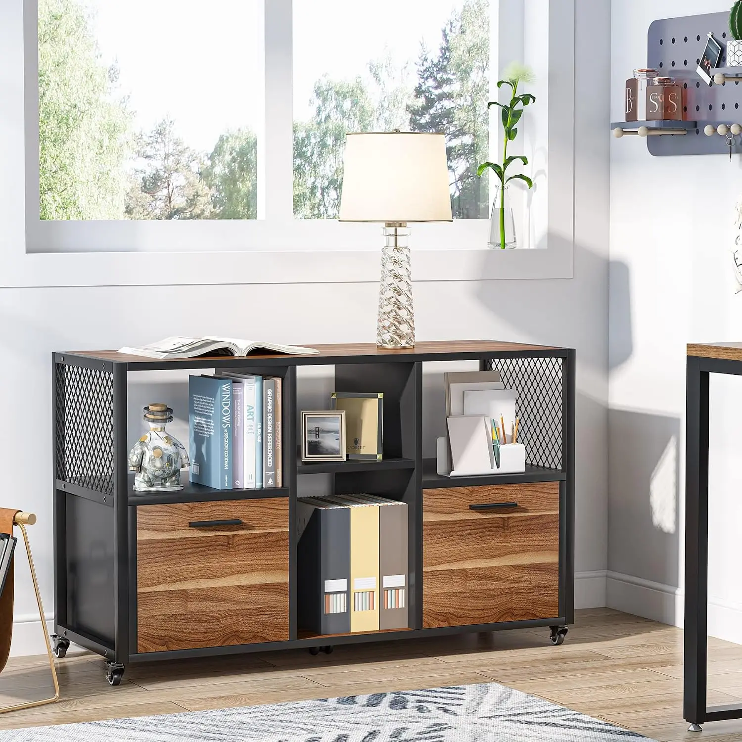 2-laden houten archiefkast, mo - File Cabinet Lateral recensie en prijs