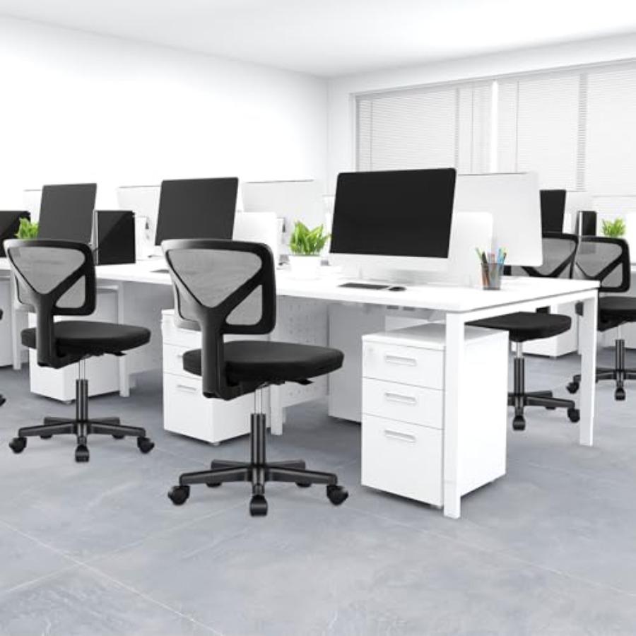 Kleine bureaustoel zonder arml - Task Chair Mid Back recensie en prijs