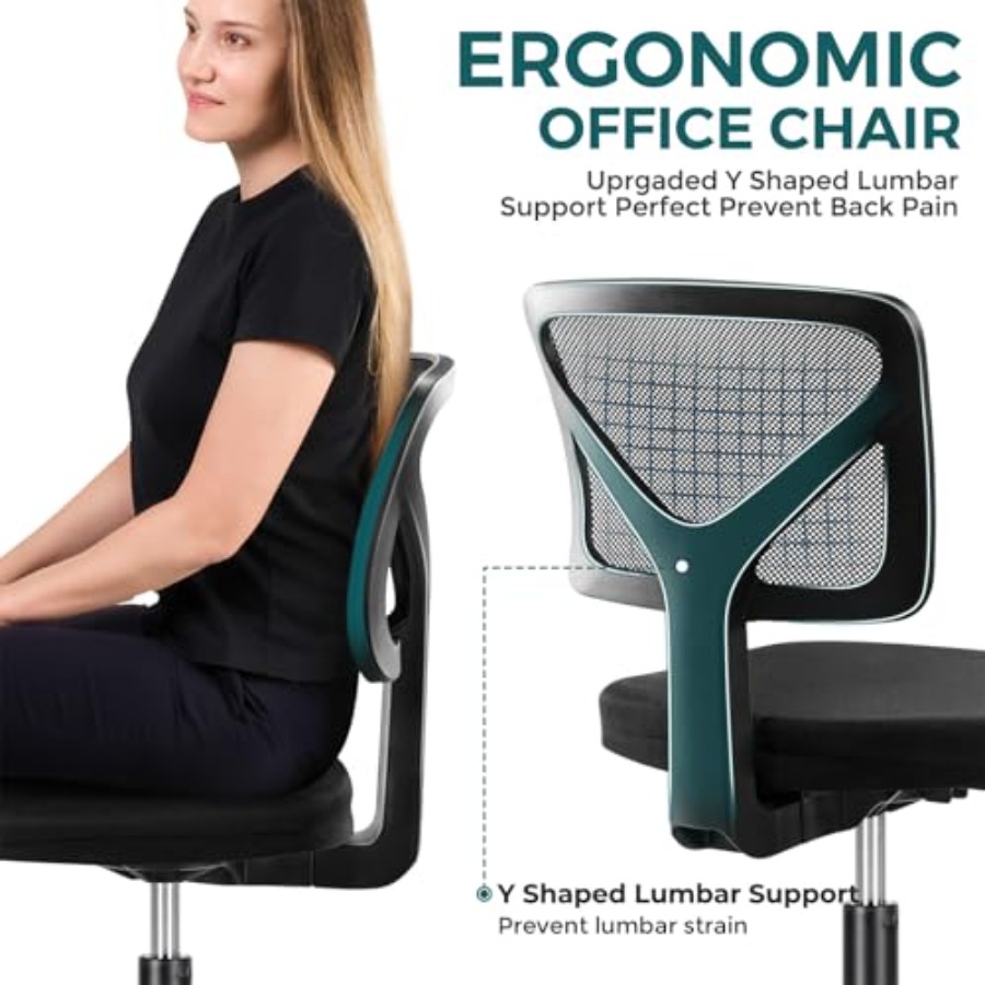 Kleine bureaustoel zonder arml - Task Chair Mid Back recensie en prijs